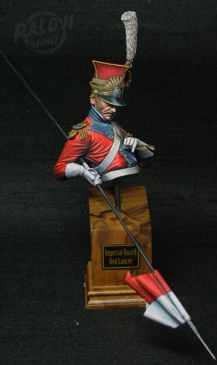 Verlinden 200mm 1/9 Red Lancer of the Imperial Guard Bust 1661 Napoleonic era 