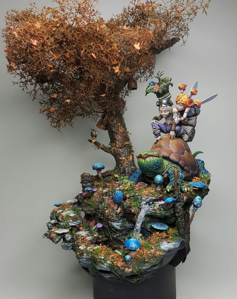 The Enchanted Pool, Sina and the Knight - Aradia Miniatures