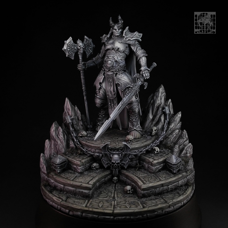 Chaos Lord in greyscale