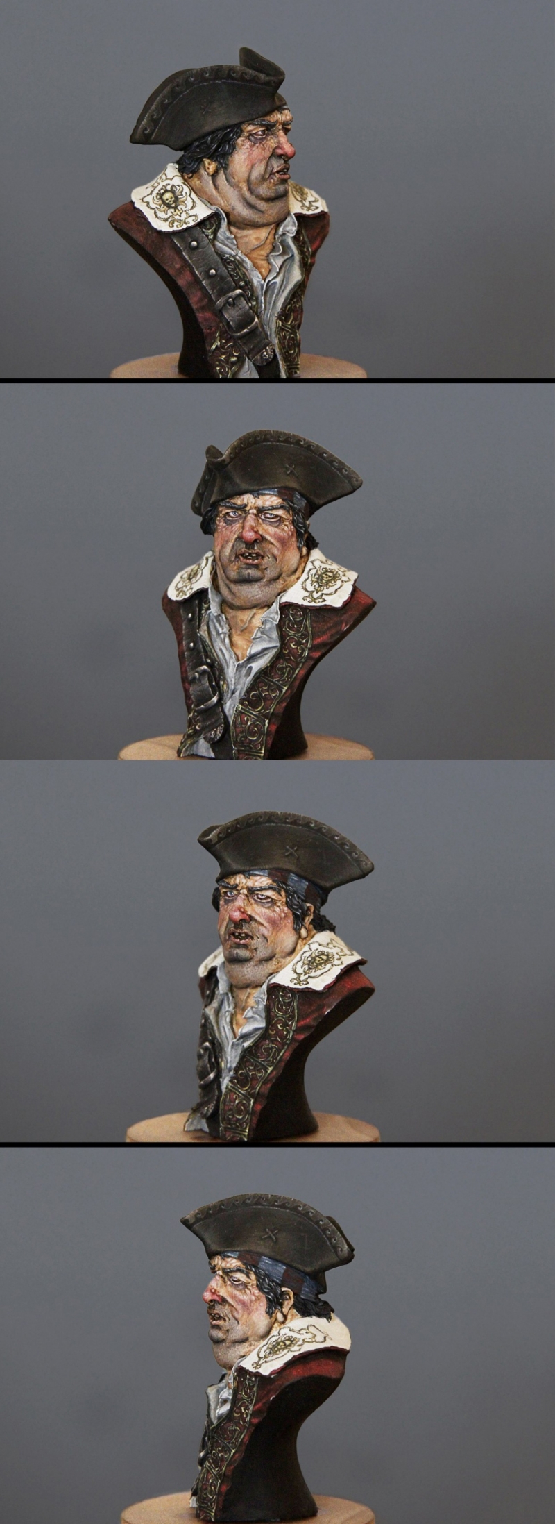 Bust of the pirate.