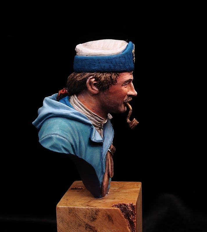 French naval soldier - bust