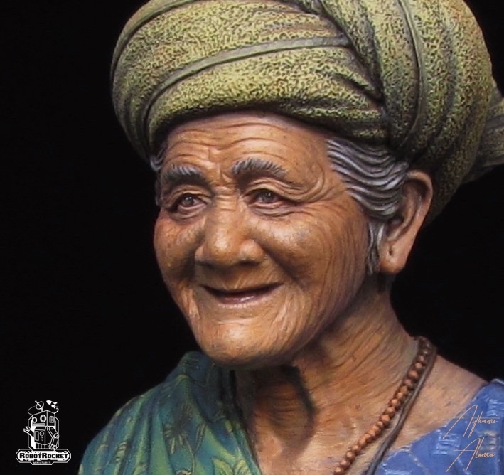 The Old Lady of Bali - Robot Rocket Miniatures