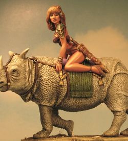 Mina the Rhino Rider