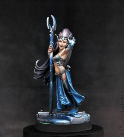 28mm Dark Elf Supreme Sorceress