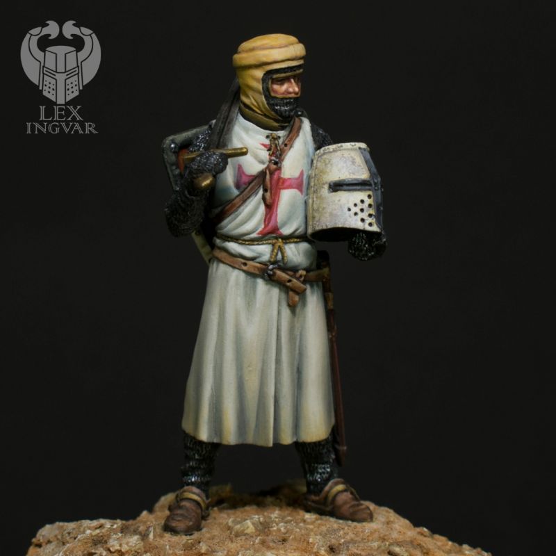 Details about   Painted Knight Order Templar in the Holy Land Metal Tin Figure 1/24 
