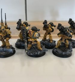 Imperial Fists Heavy Support Squad with Master of Signal