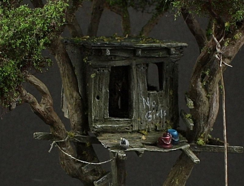 Toms’ treehouse - 1/87 scale
