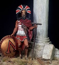 60mm Spartan Warlord 5th C BC Vignette