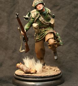 Paratrooper with 2inch mortar.