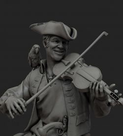 Pirate with violin