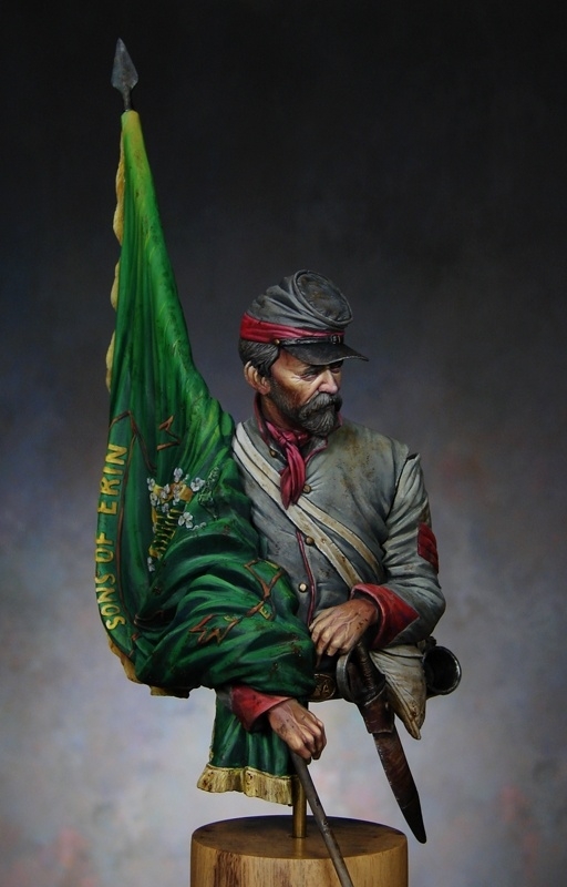 10th Tennessee Flag Bearer, Irish Brigade, ACW
