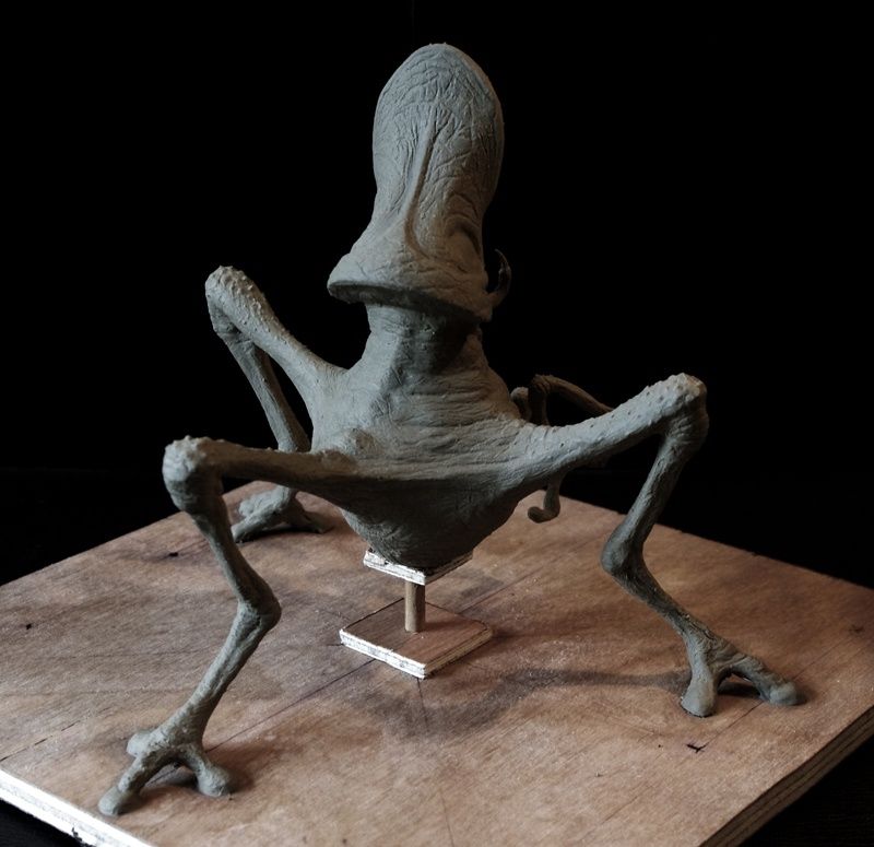 Xorxisk, the tripod alien : the sculpt