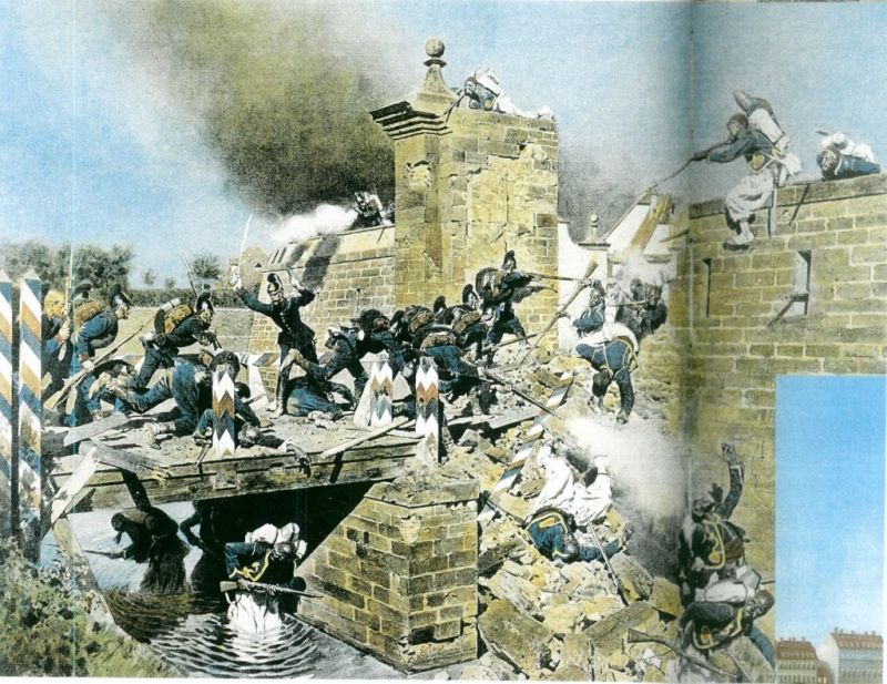 Attack on the “Landauer Tor” at Weißenburg, 4. August 1870…