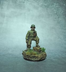 Bolt Action miniature: American WWII officer