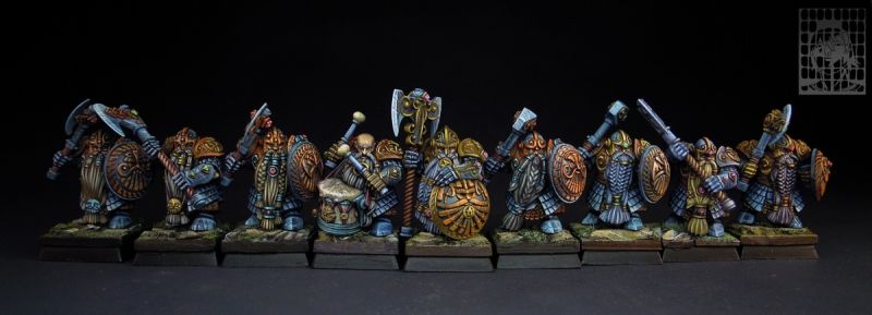 Longbeards, the oldest Dwarf warriors.