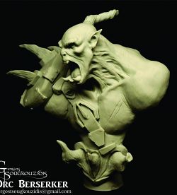 Orc Berserker bust