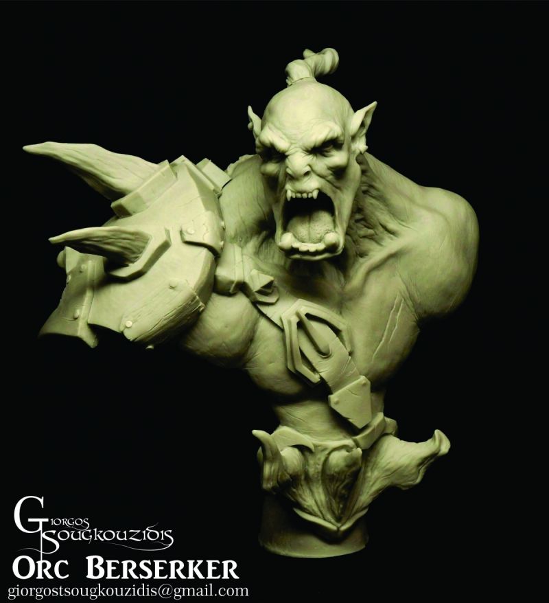 Orc Berserker bust