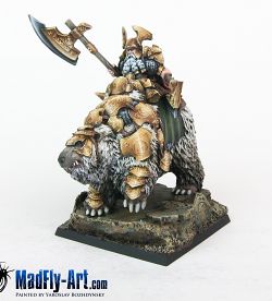 Dwarf General On War Bear