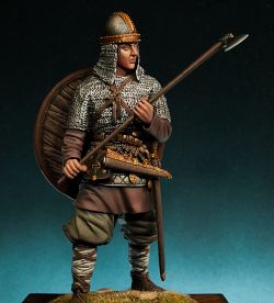 Russian young warrior 10th century.