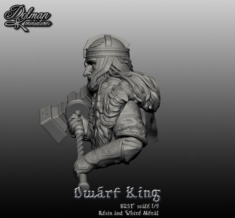 Dwarf  King Bust 1/9 .....Dolman Miniatures