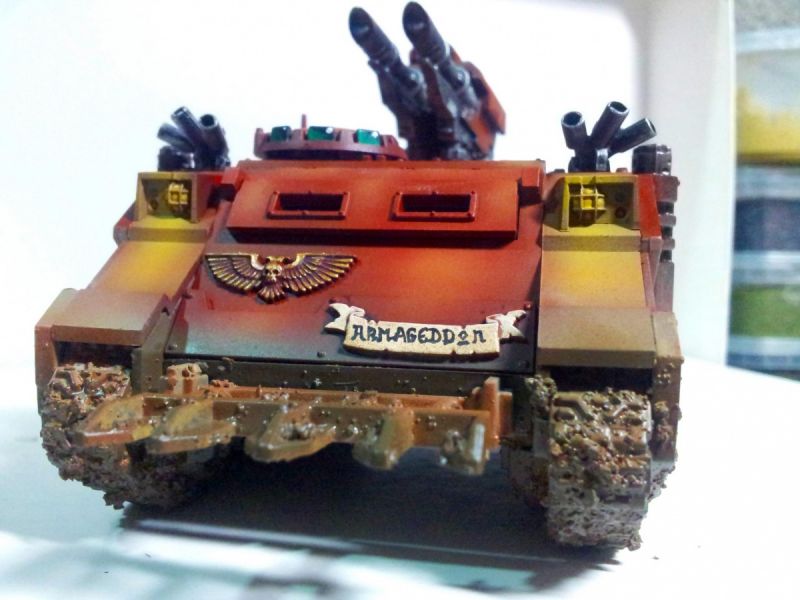 First go with an airbrush - Blood Angels Razorback