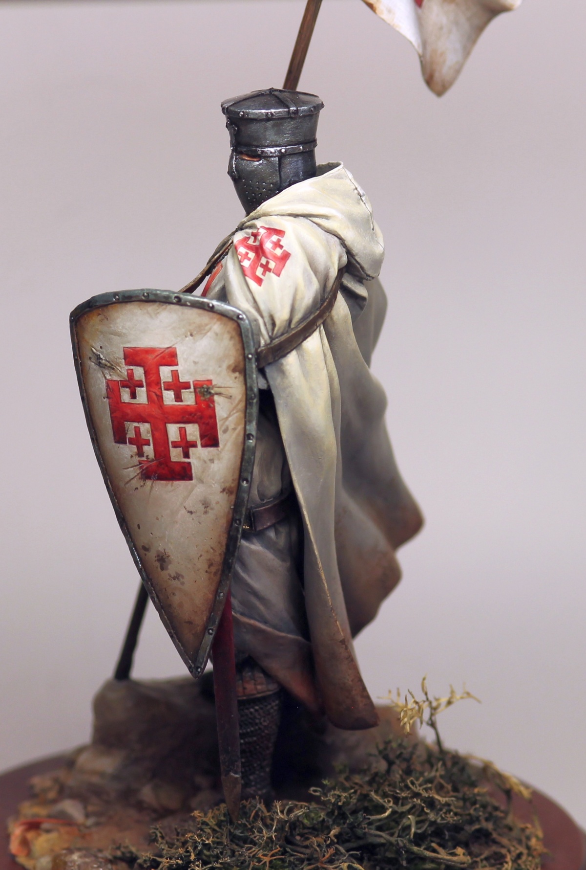 Assembly  Unpainted  Scale 1/18 90mm Knight of the Holy Sepulcher -90mm  figure