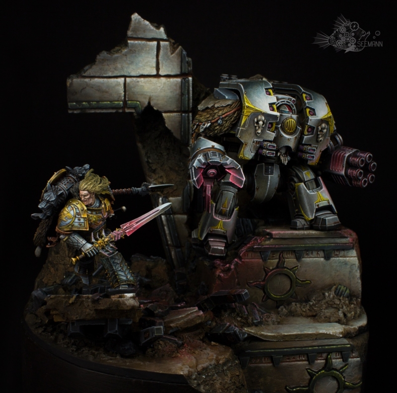 Space wolves diorama.