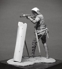 Medieval crossbowman. 54mm.