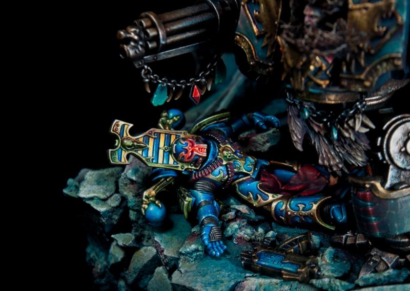 “At Night They Howl” Space Wolves diorama