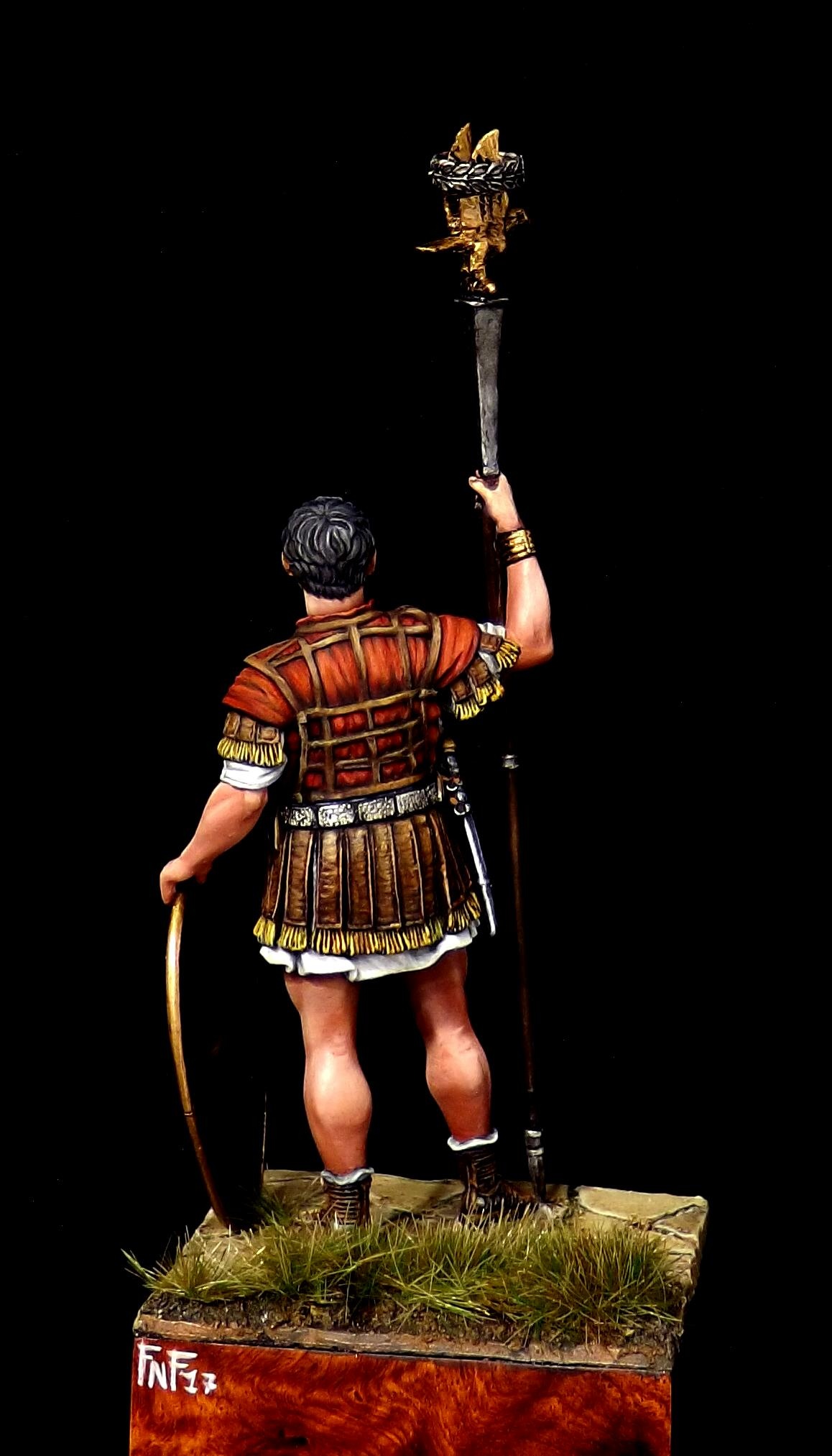 Tin soldier Aquilifer XIIII The Flavian Paired Legion 54 mm figure 
