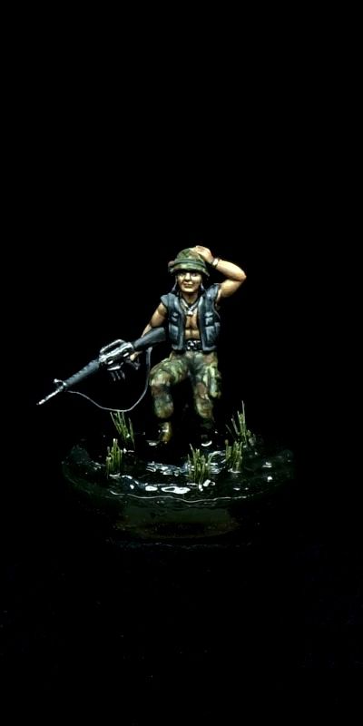 Through the Paddy - 1/72 Vietnam USMC trooper