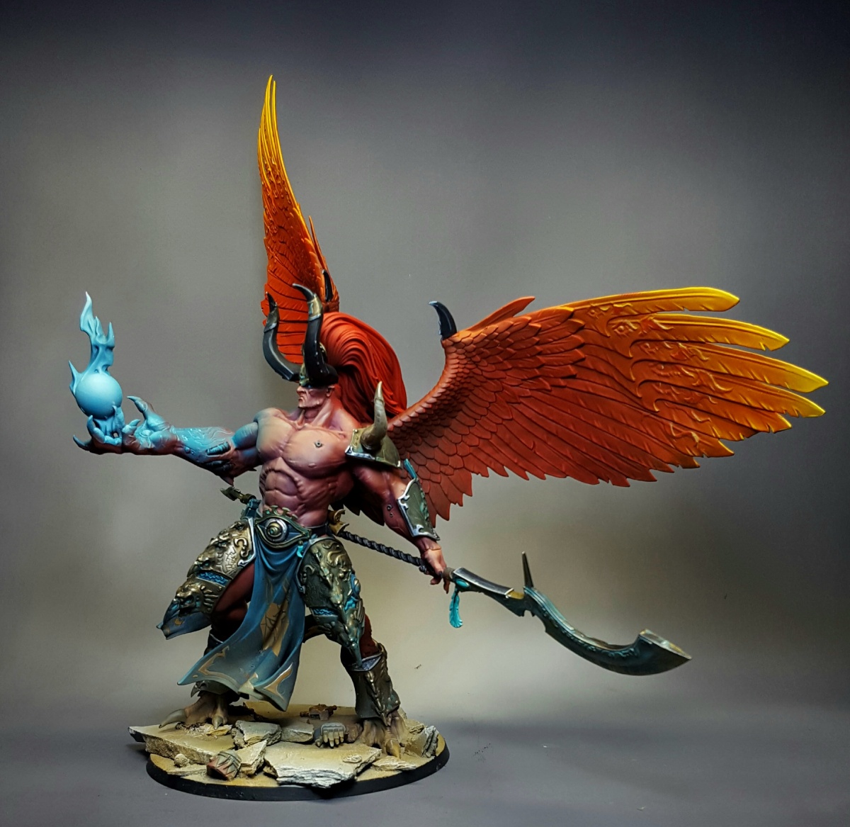 Magnus the red from GW. Painted by me : r/minipainting