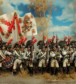 Spanish regiment Saragoza during the napoleonic wars 28 mm