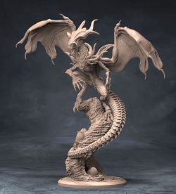 Xenomorph Dragon Sculpture