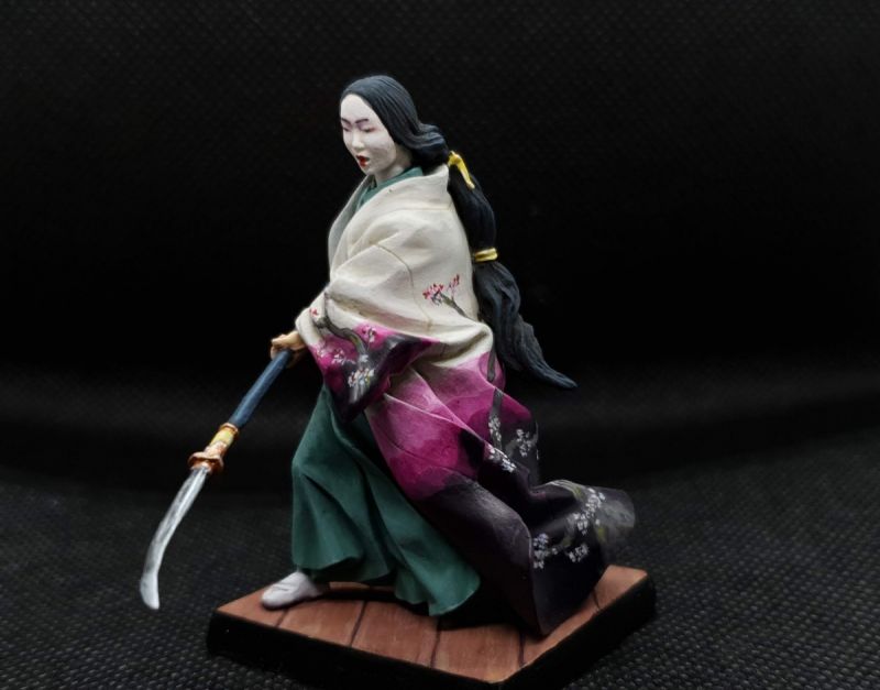 Female Samurai with Naginata