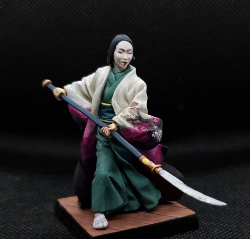 Female Samurai with Naginata
