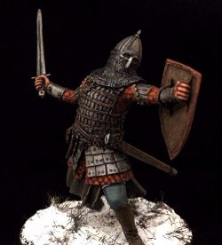 Russian warrior of the 13th century