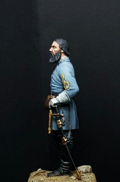 My last work. John Bell Hood. Confederate general in the American civil war. Figurine produced by MM