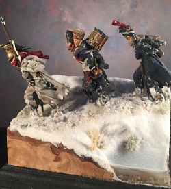 Napoleonic troop retreat from Russia (1812) - Andrea Miniatures 45 mm
