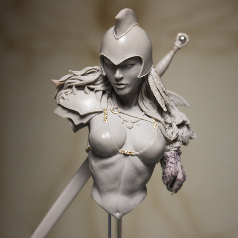 Sculpted for my own studio, in collaboration with my wife Wendy Chavez (con...
