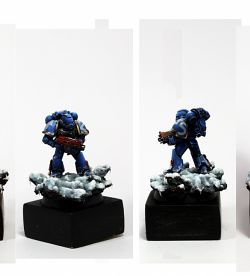 Space marine in snow