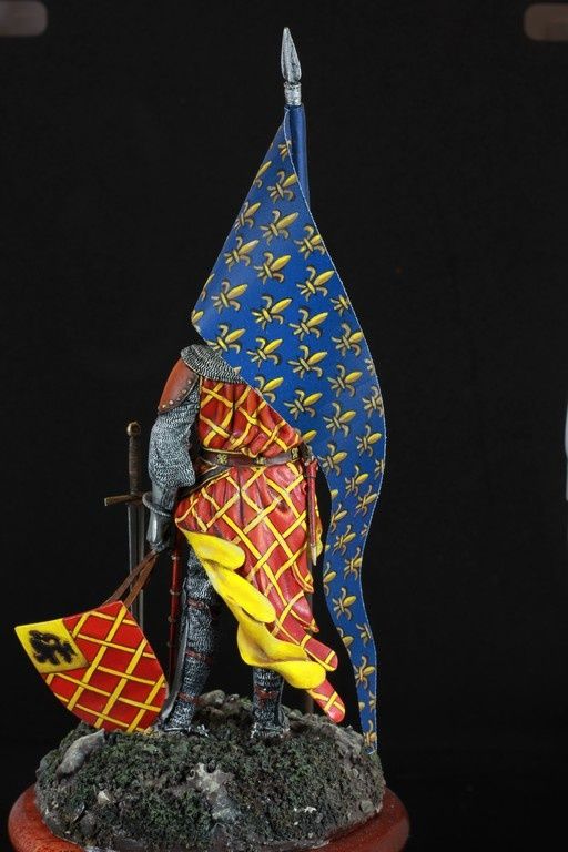 Eustache de Ribemont - french flag bearer Crecy 1346