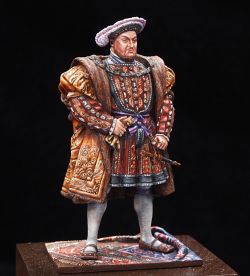 Henry VIII, 54 mm, acrylic paint