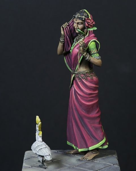 Indian woman with sidekick