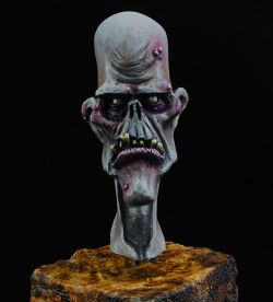 Grumpy Zombie Bust