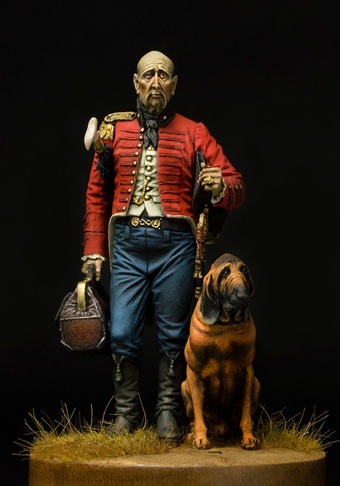 Surgeon and his bloodhound