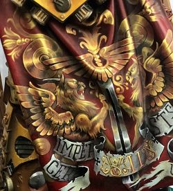 three options for the design of Primarch cloaks Dorn Legion Imperial Fists