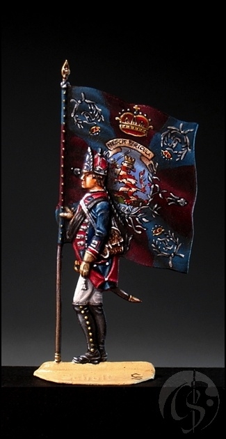 Hessian Standard-bearer, Regiment Erbprinz, 1776