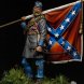 Confederate veteran-officer with banner