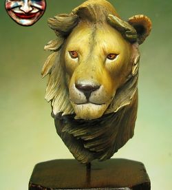 Lion bust